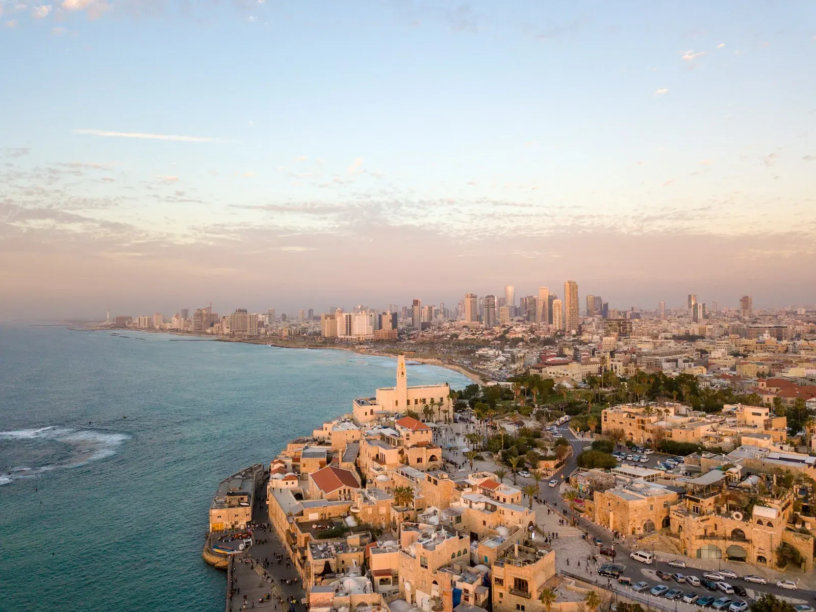 Tel Aviv from above by the sea